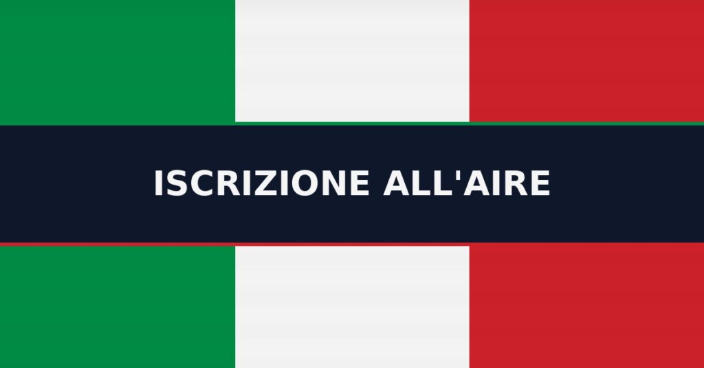 it iscrizione aire it