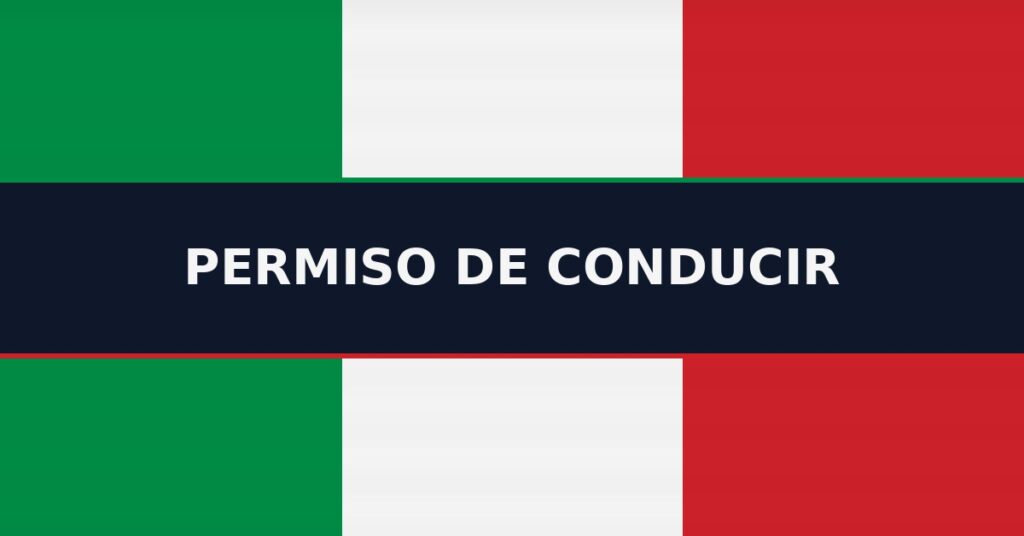 it permiso conducir italiano