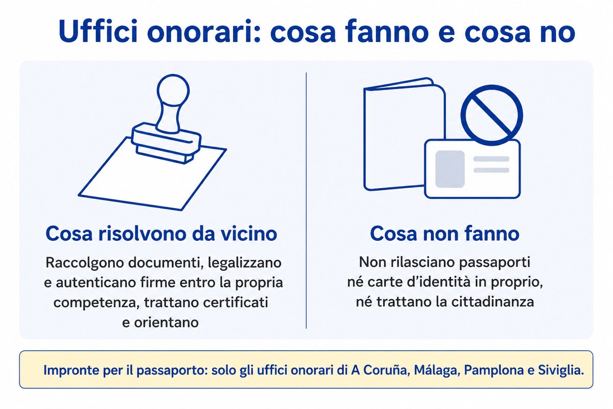 Uffici onorari: cosa fanno e cosa no: Cosa risolvono da vicino; Cosa non fanno